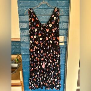 Bali Floral Black Dress NWT